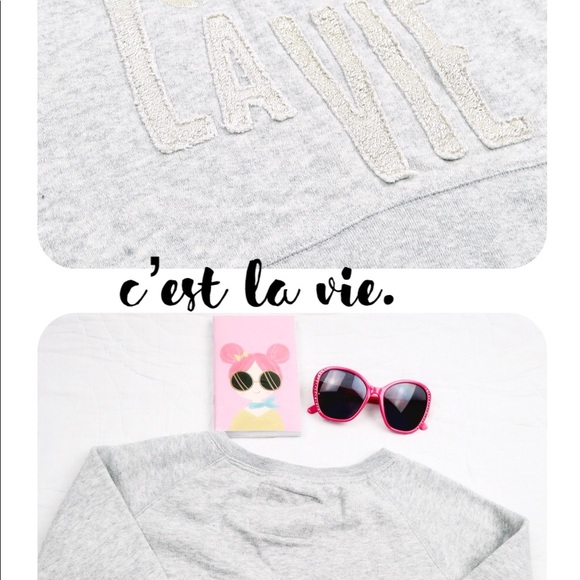 Aeropostale Girls c'est la vie Sweatshirt sz 5 - Picture 6 of 8